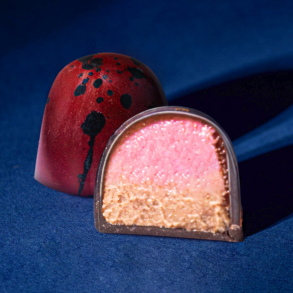 Pralina soczysta malina - 4 szt